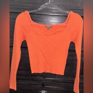 Orange Long Sleeve Top